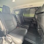 Spacious rear cabin of the Toyota Noah with 7-seater configuration and rear air-con vents.